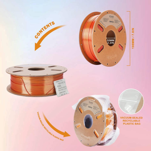 ERYONE Silk Dual-Color PLA, Gold & Copper