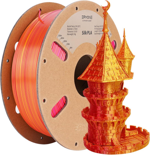 ERYONE Silk Dual-Color PLA, Red & Gold
