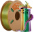 ERYONE Silk Tri-Color PLA, Dark Green & Purple & Yellow