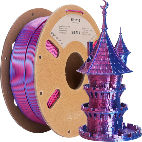 ERYONE Silk Dual-Color PLA, Red & Blue