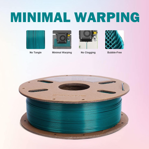 ERYONE Silk Dual-Color PLA, Emerald Green & Black