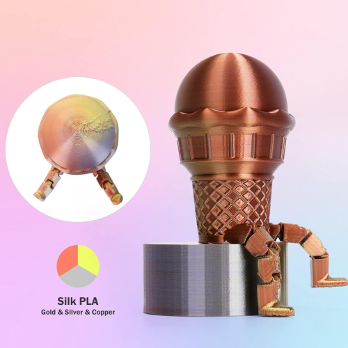 ERYONE Silk Tri-Color PLA, Gold & Silver & Copper